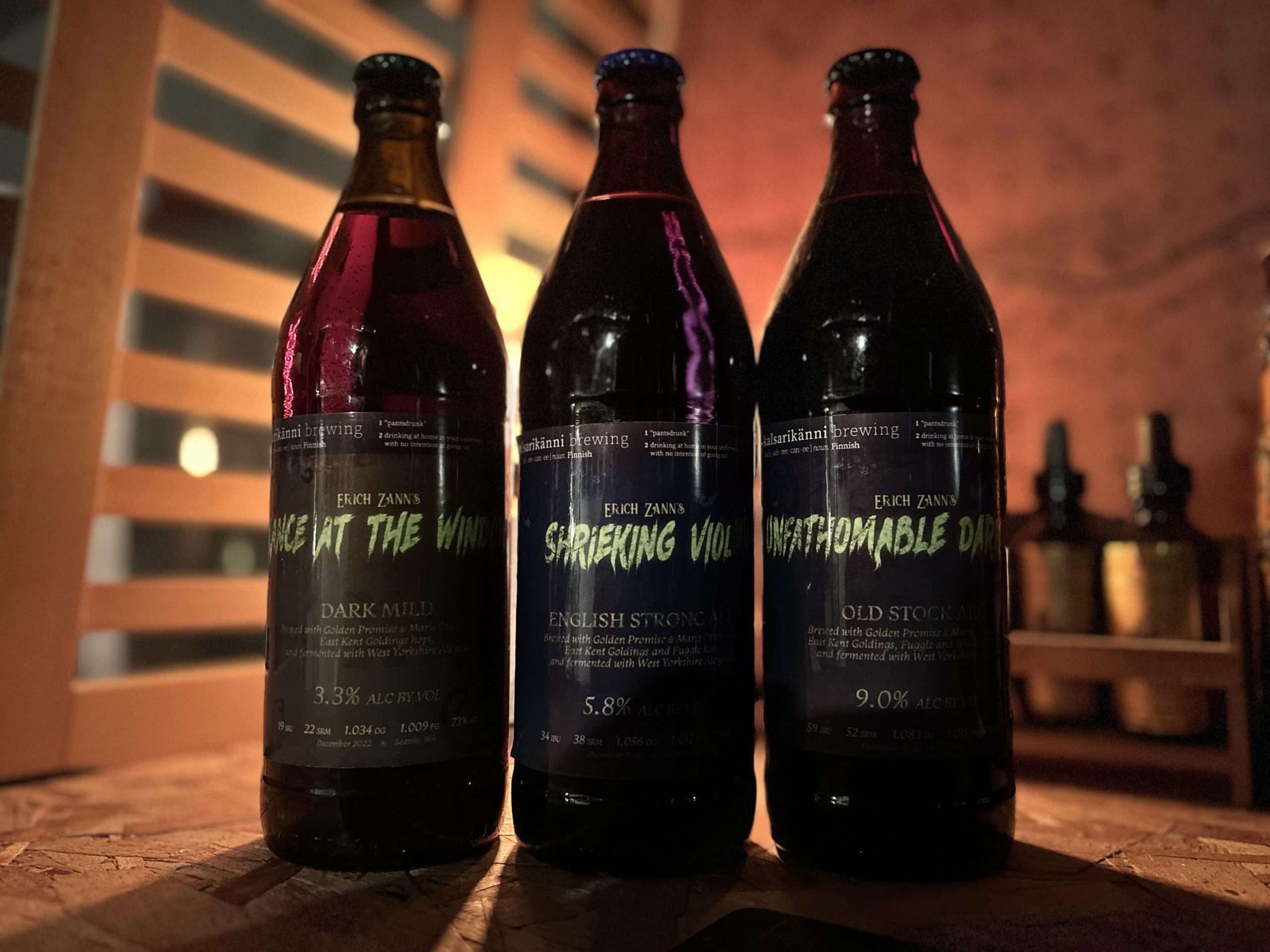 Creating an H.P. Lovecraft themed trilogy of beers